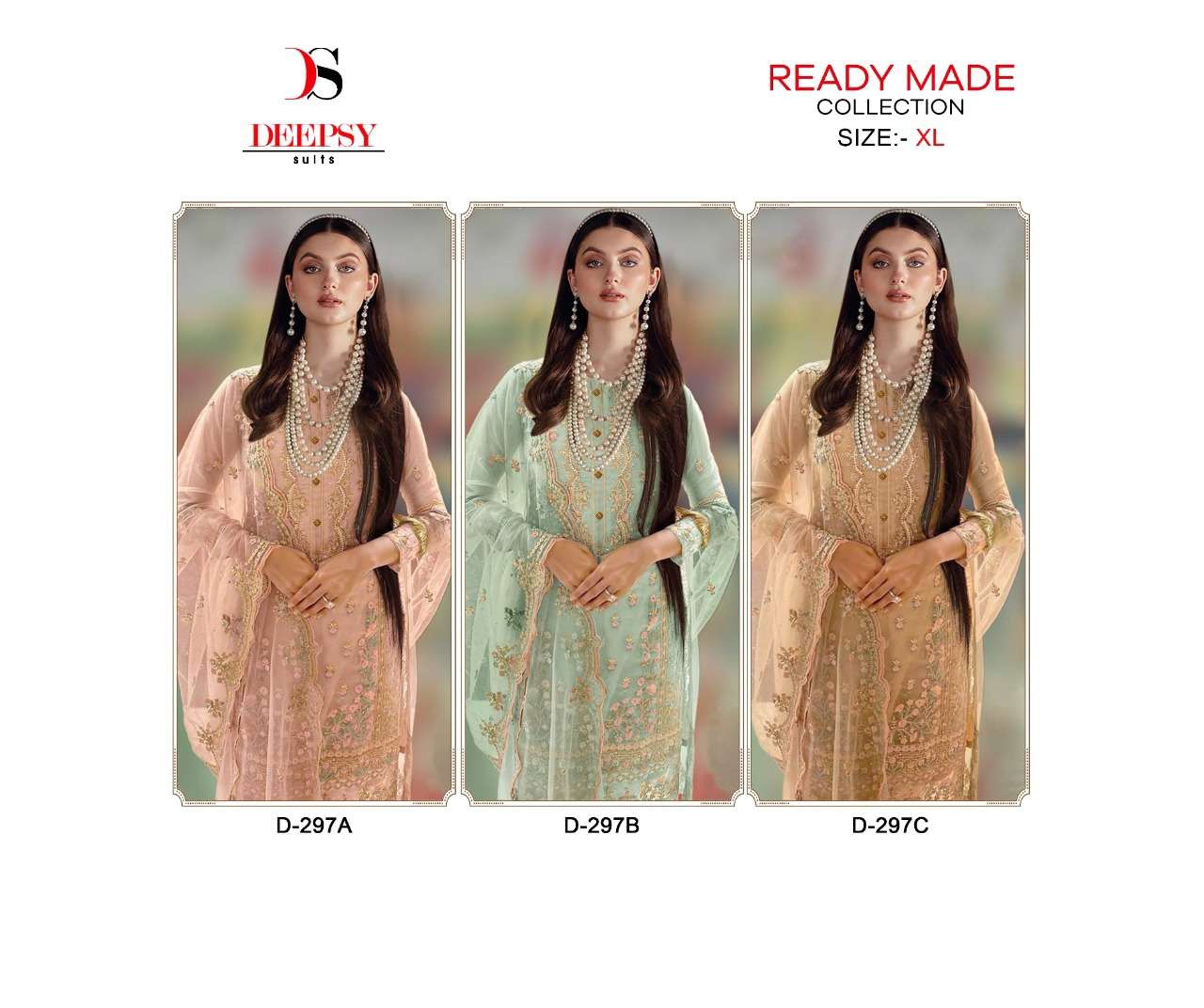 deepsy suits 297 series readymade pakistani suits collection online supplier surat 