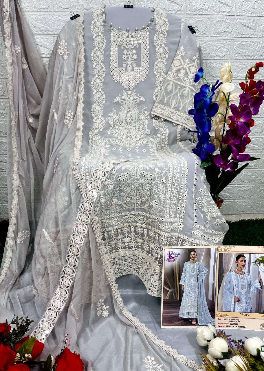 dinsaa suit 158 series georgette designer pakistani salwar suits design 2023 