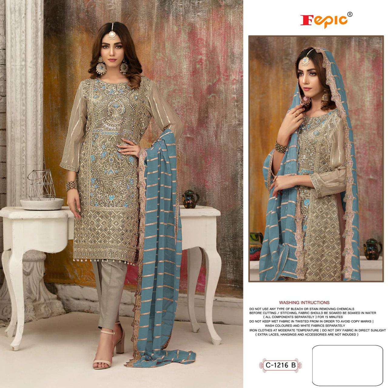 fepic 1216 series stylish designer pakistani salwar suits wholesale price surat 