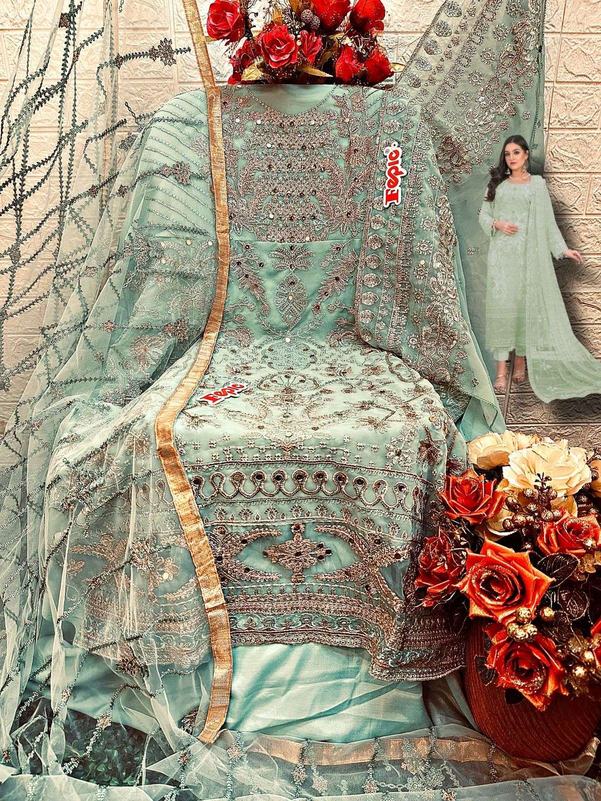 fepic 1283 series bridal look designer pakistani salwar suits surat 