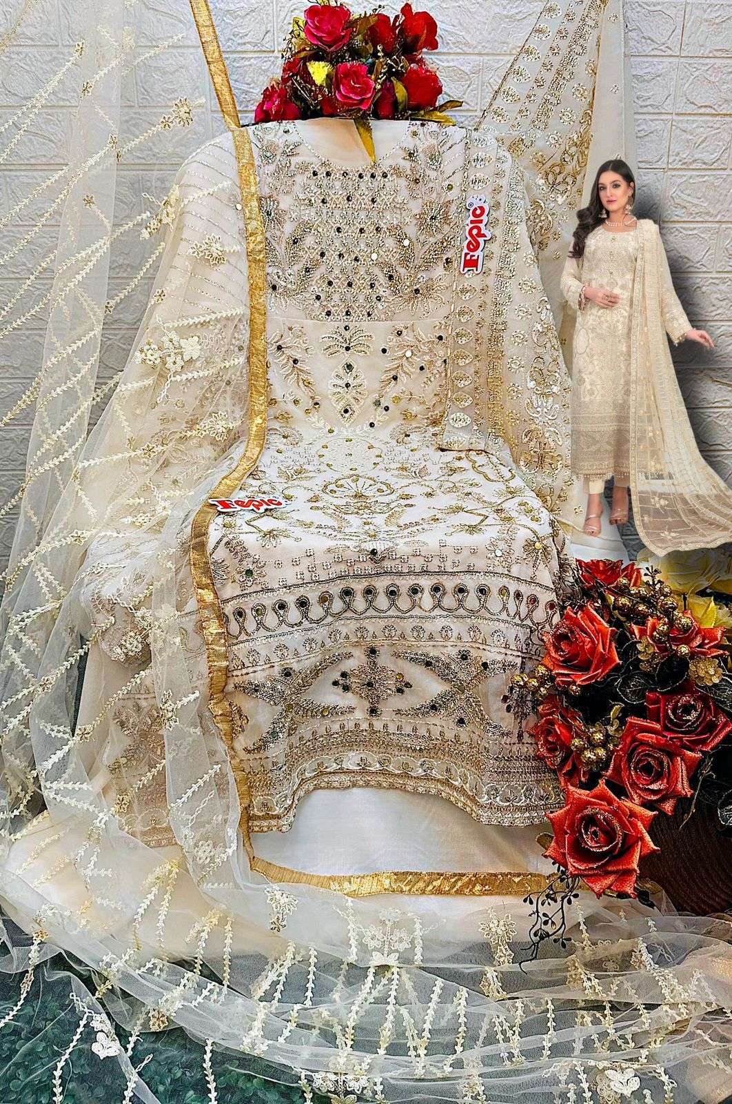fepic 1283 series bridal look designer pakistani salwar suits surat 
