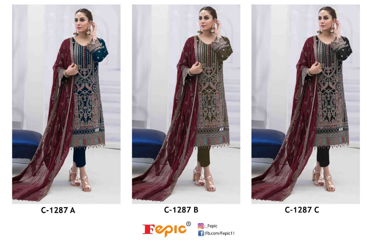 fepic 1287 series stylish look dseigner pakistani salwar suits collection 2023