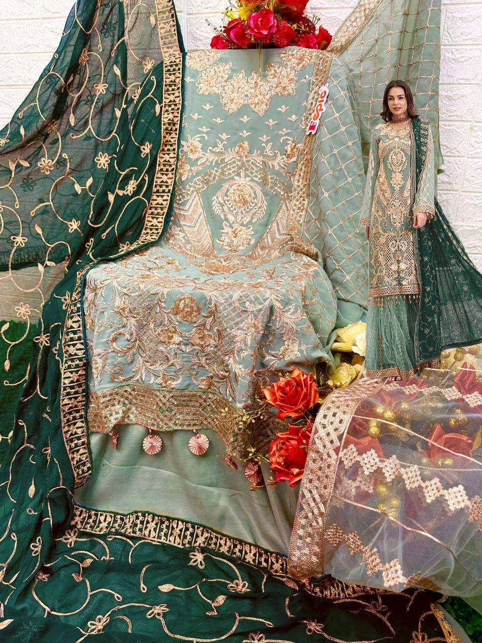 fepic 1552 series bridal look designer pakistani salwar kameez manufacturer surat 