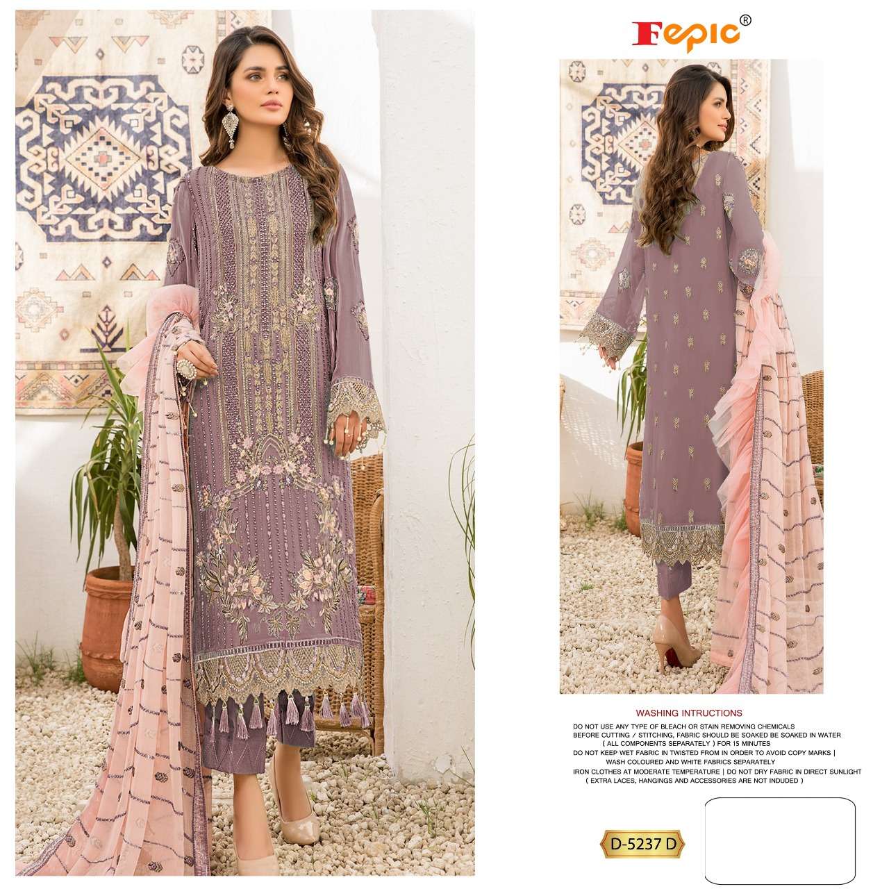 fepic 5237 series exclusive designer pakistani salwar suits manufacturer surat 