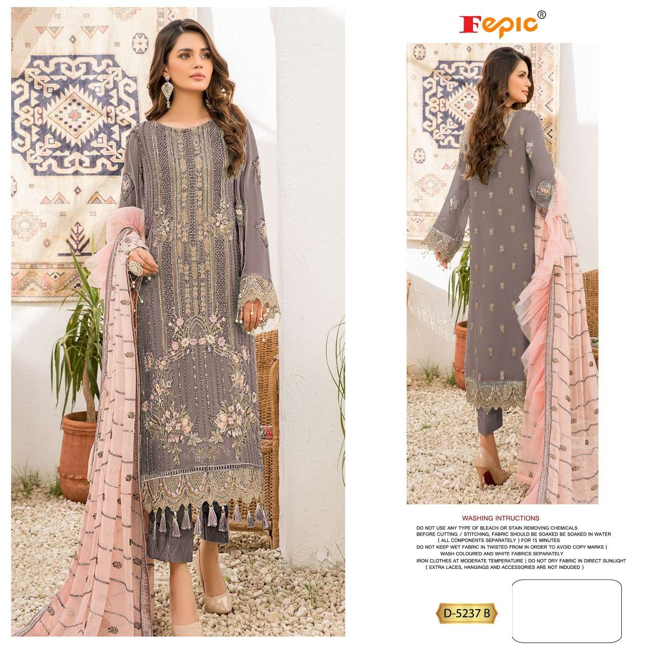 fepic 5237 series exclusive designer pakistani salwar suits manufacturer surat 