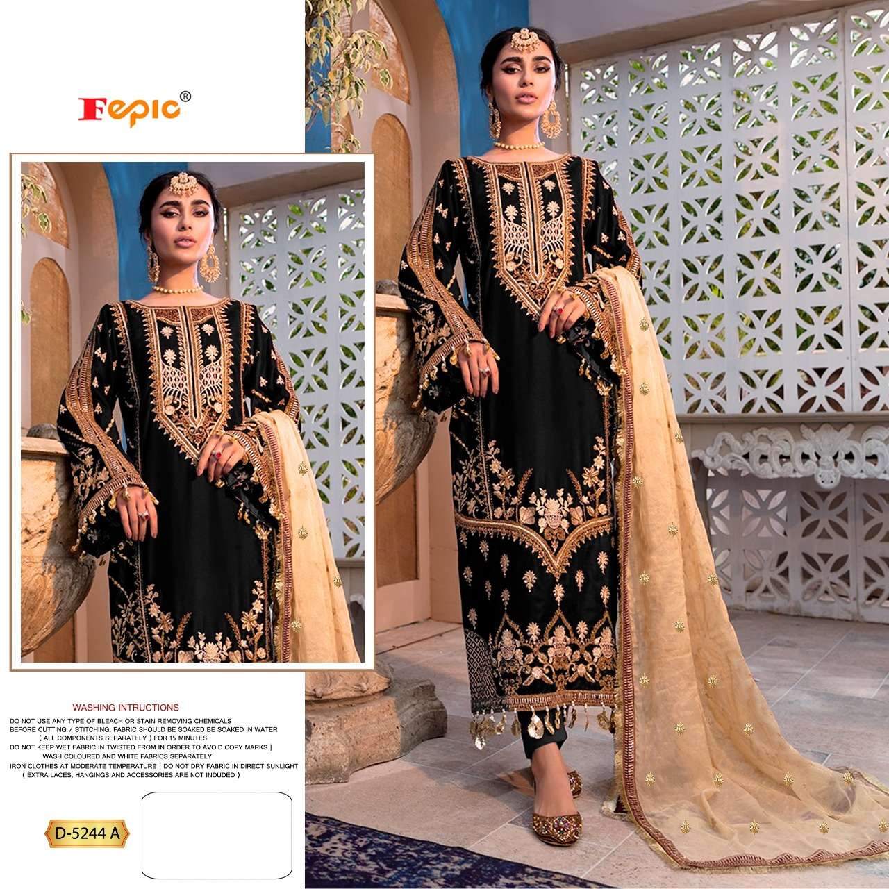 fepic 5244 series exclusive designer pakistani salwar kameez wholesaler surat