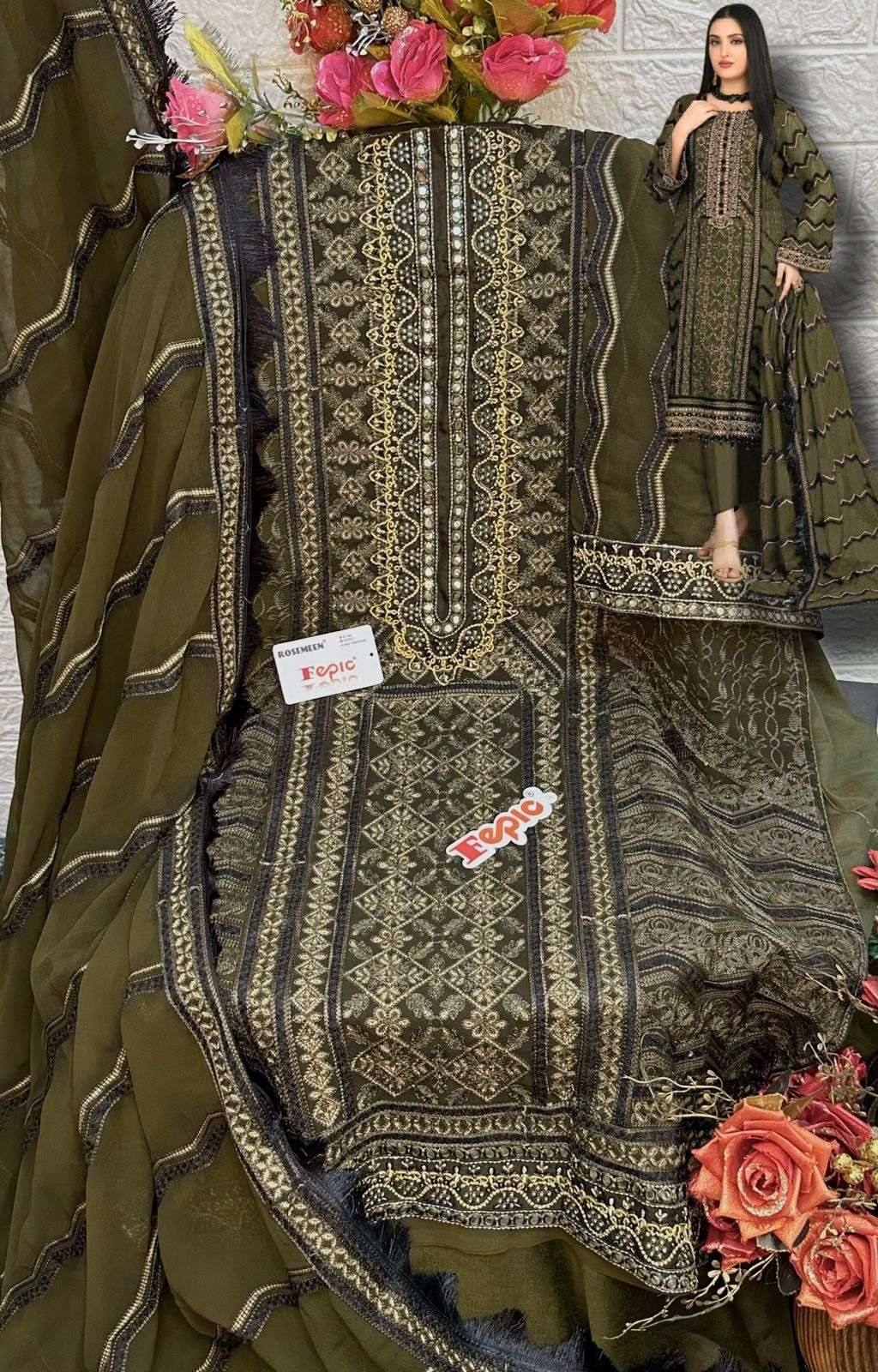 fepic 5405 series georgette designer pakistani salwar suits manufacturer surat 
