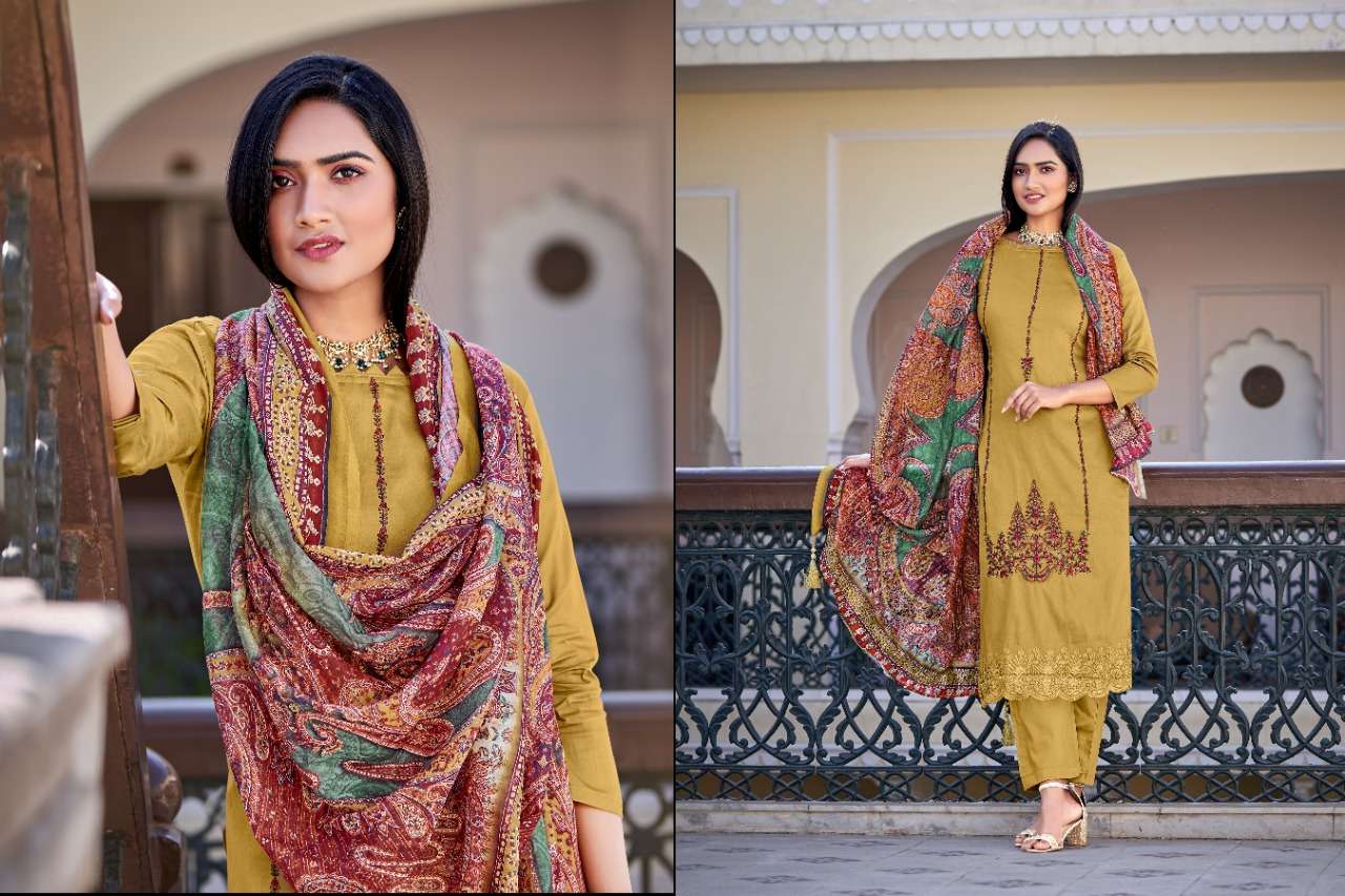 hermitage clothing elahe 1001-1008 series stylish designer salwar kameez wholesale price surat