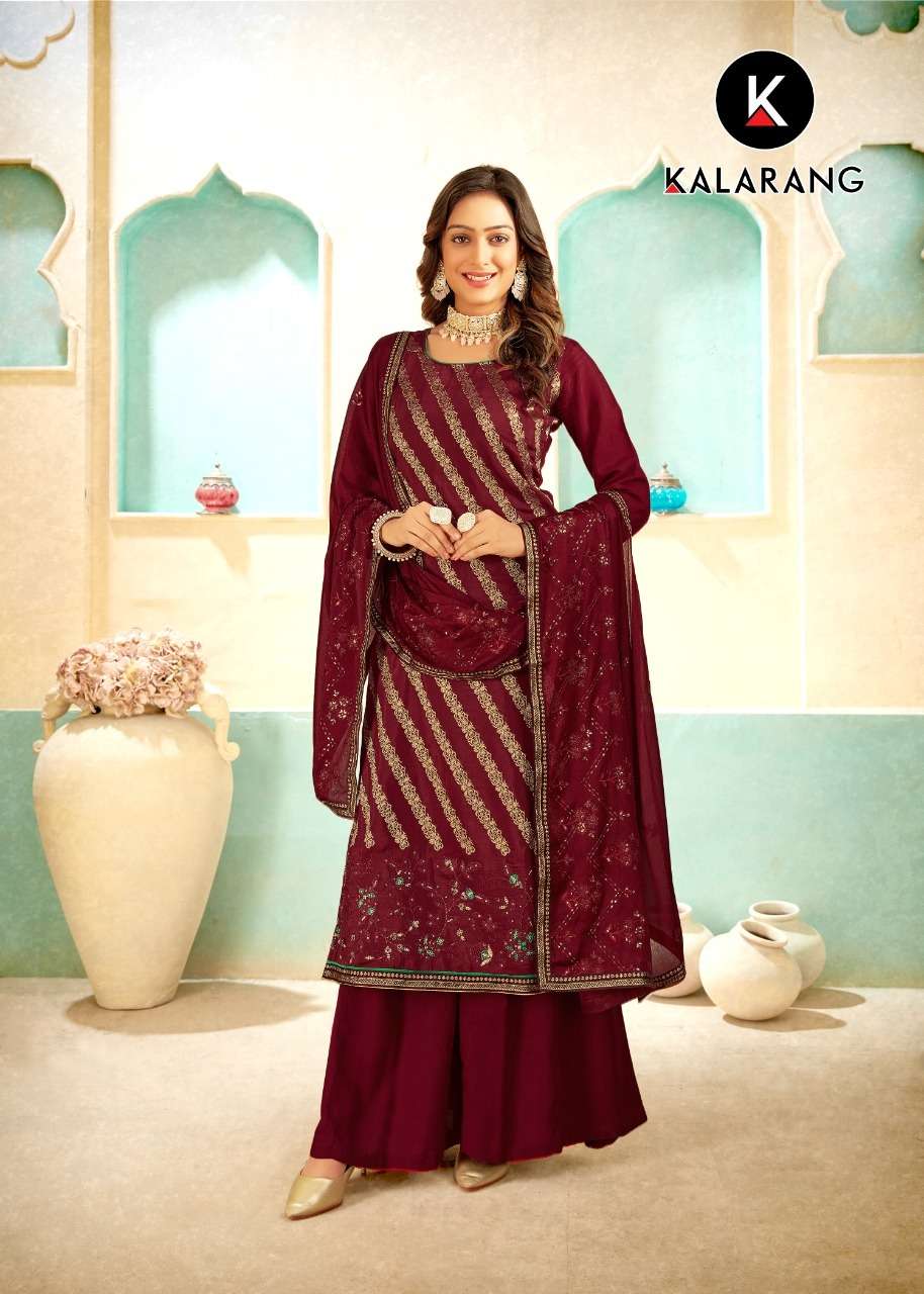kalarang maahi 10071-10076 series stylish designer salwar kameez catalogue manufacturer surat 