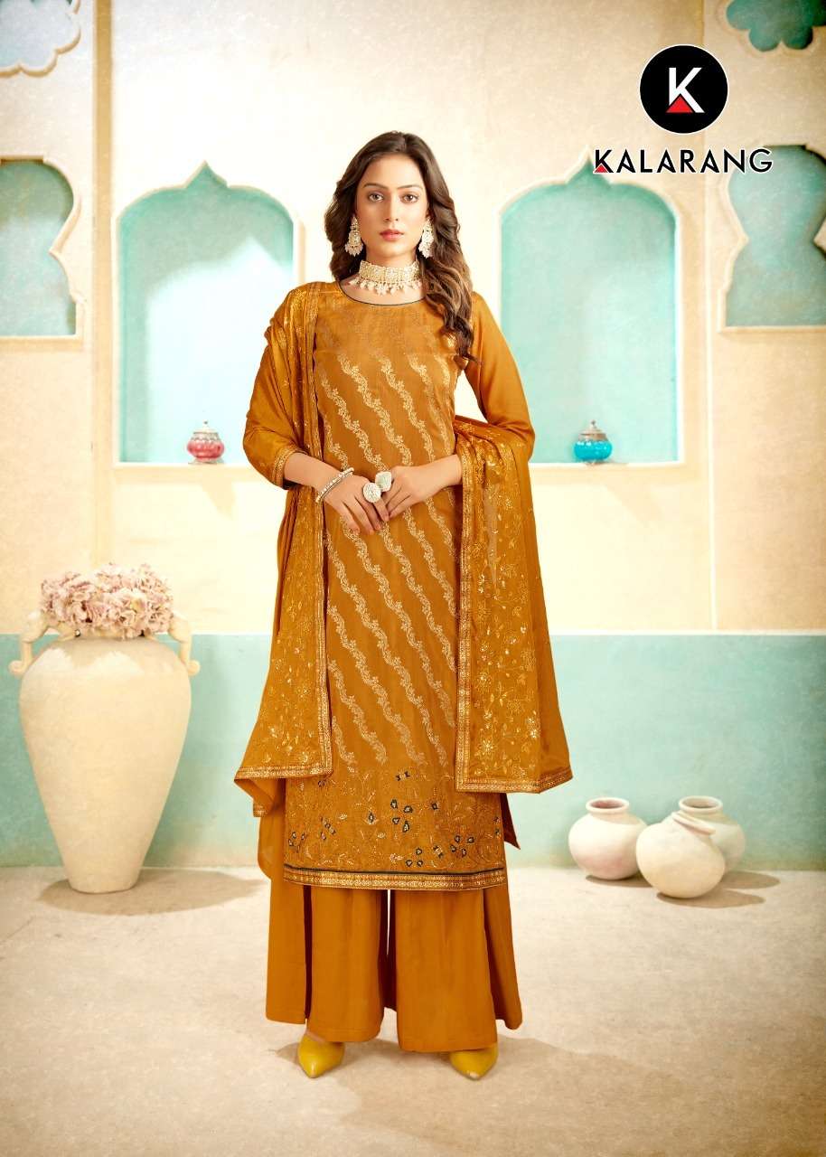 kalarang maahi 10071-10076 series stylish designer salwar kameez catalogue manufacturer surat 