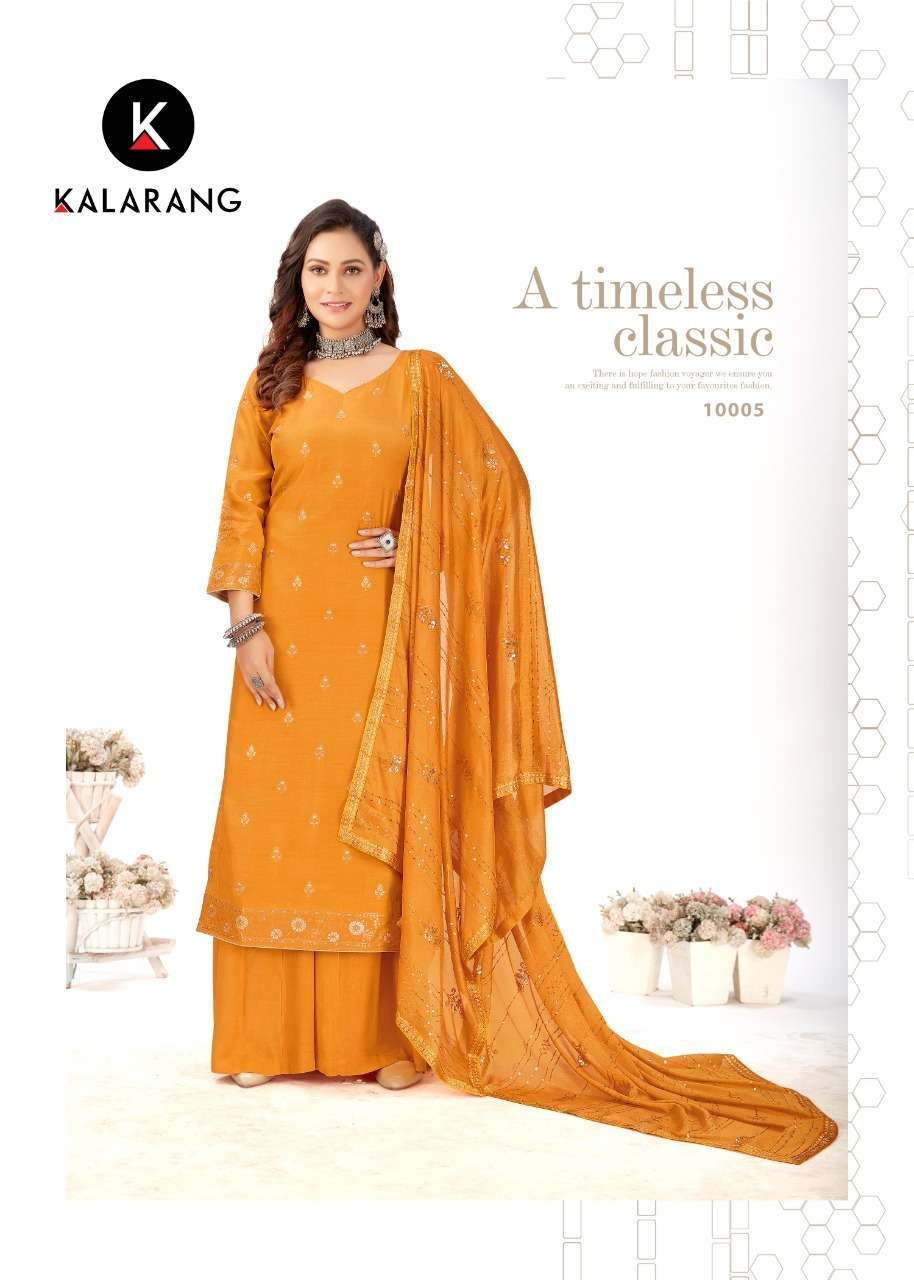 kalarang palvi 10001-10006 series exclusive designer salwar kameez catalogue wholesaler surat 