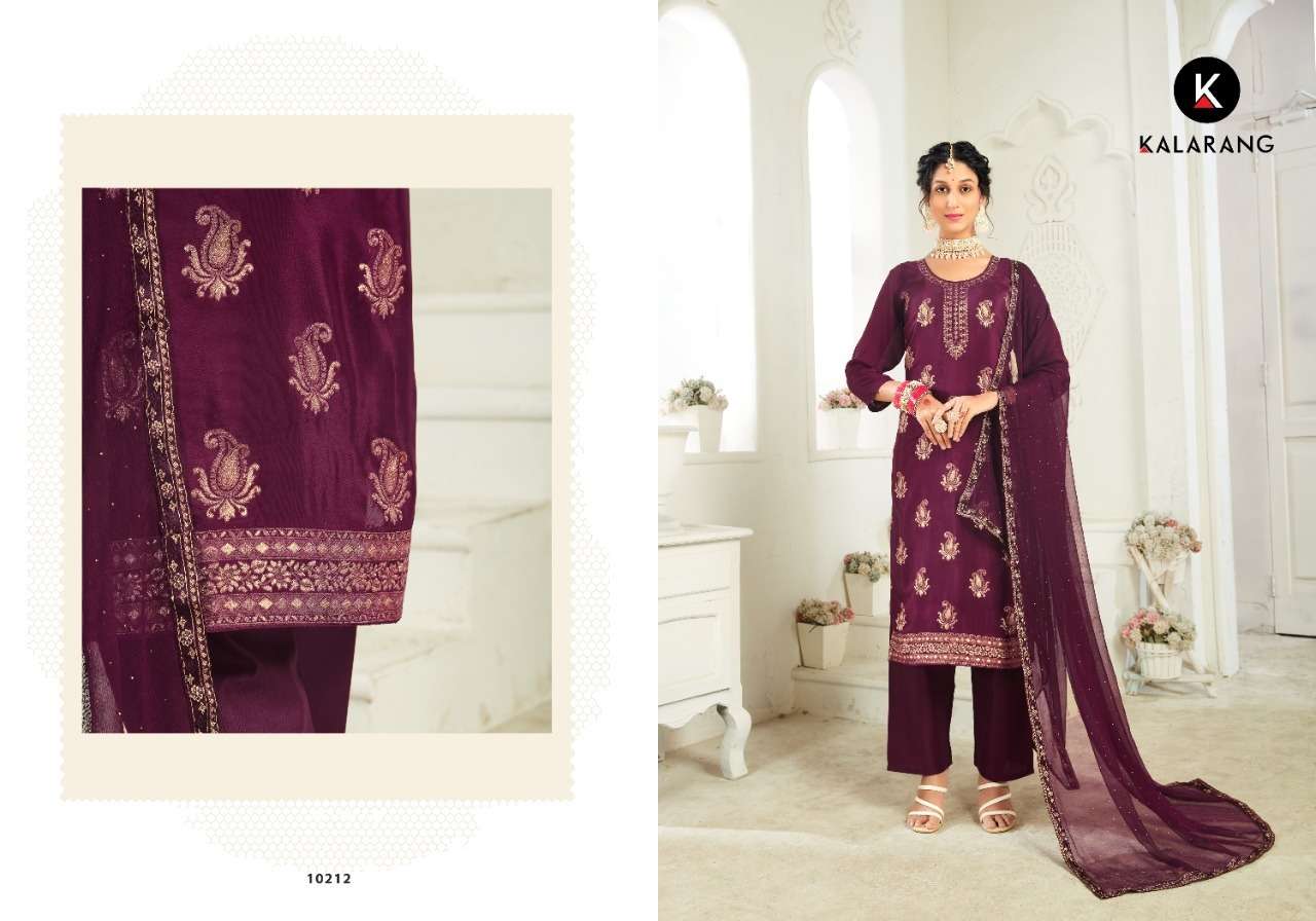 kalarang siddhi 10211-10214 series traditional look designer salwar kameez online supplier surat 