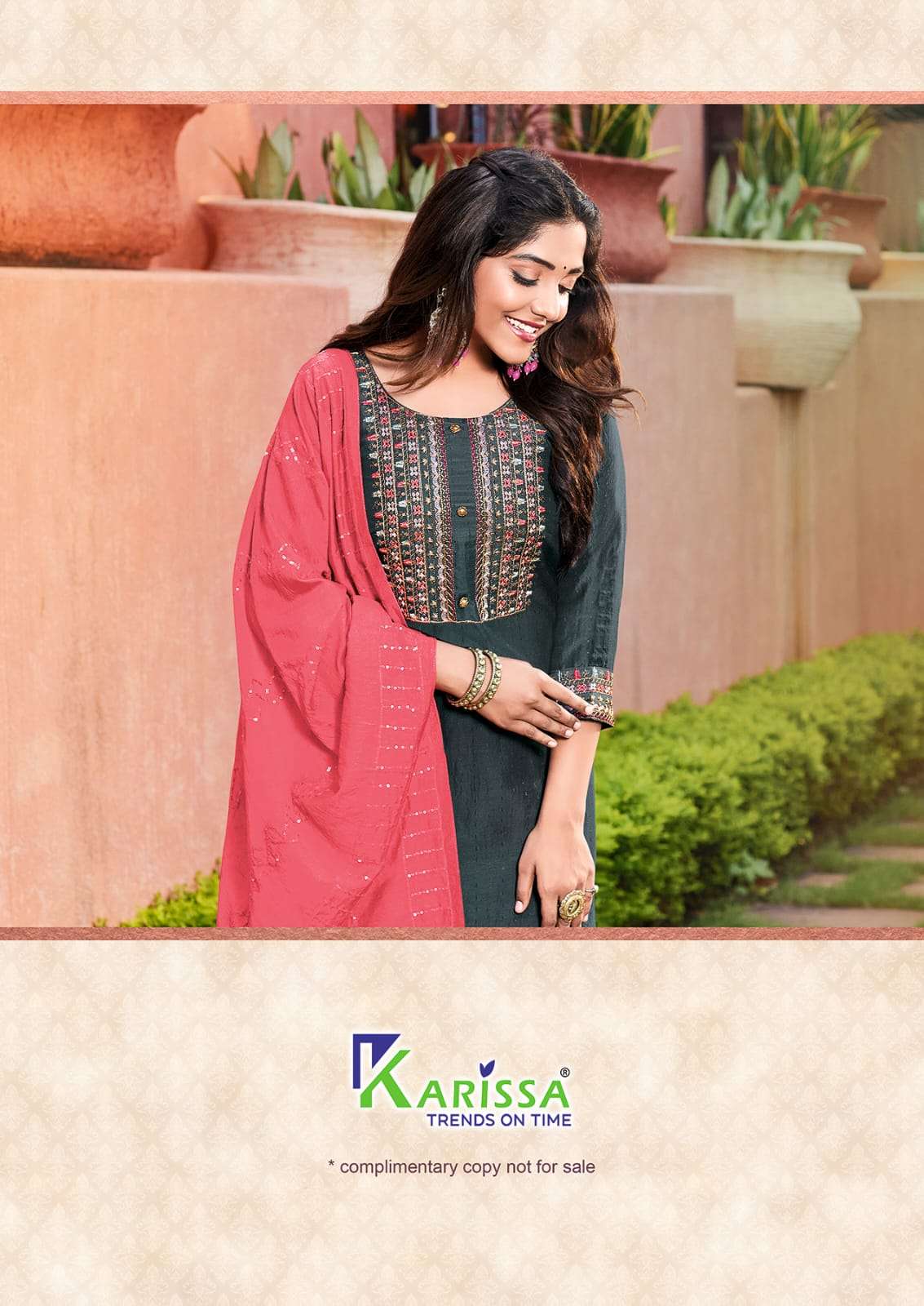 karissa trends akshara vol-1 1101-1106 series trendy designer kurti manufacturer surat 