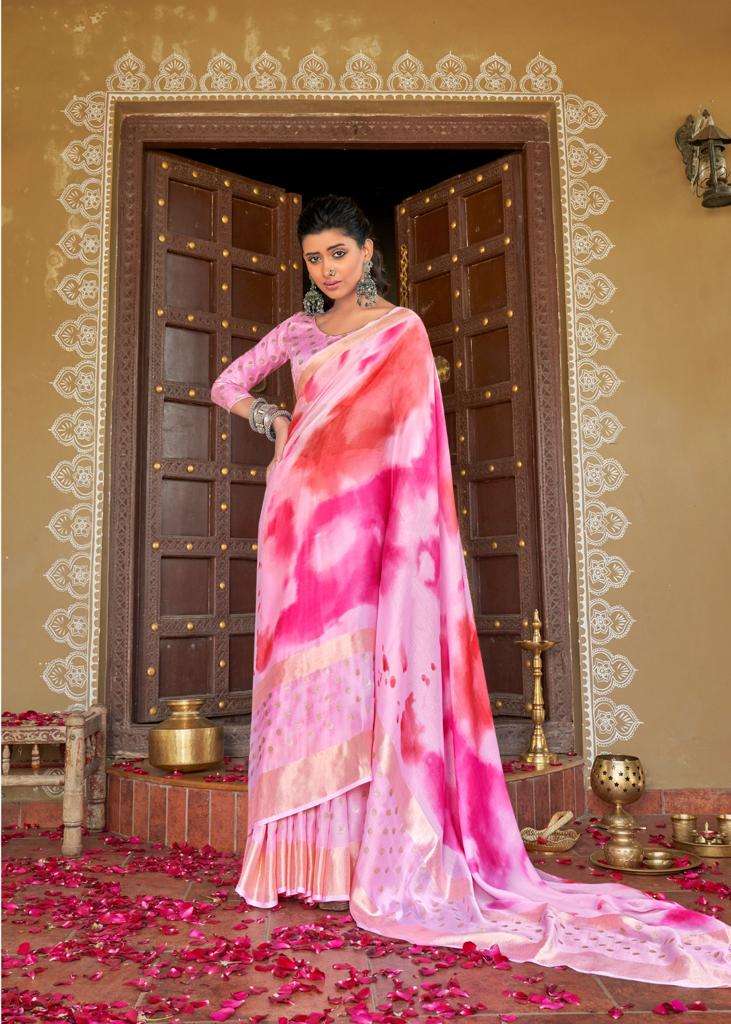 kashvi creation shibori 20001-20008 series daily uses designer saree catalogue wholesale price surat 