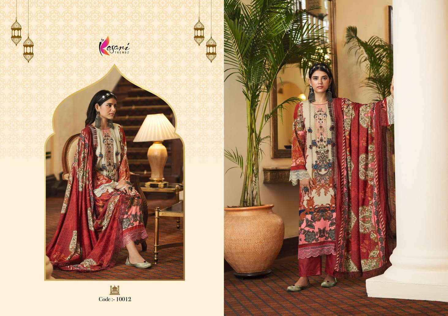 kesari trendz elaan e ishq 10009-10016 series unstich designer pakistani salwar suits online dealer surat 