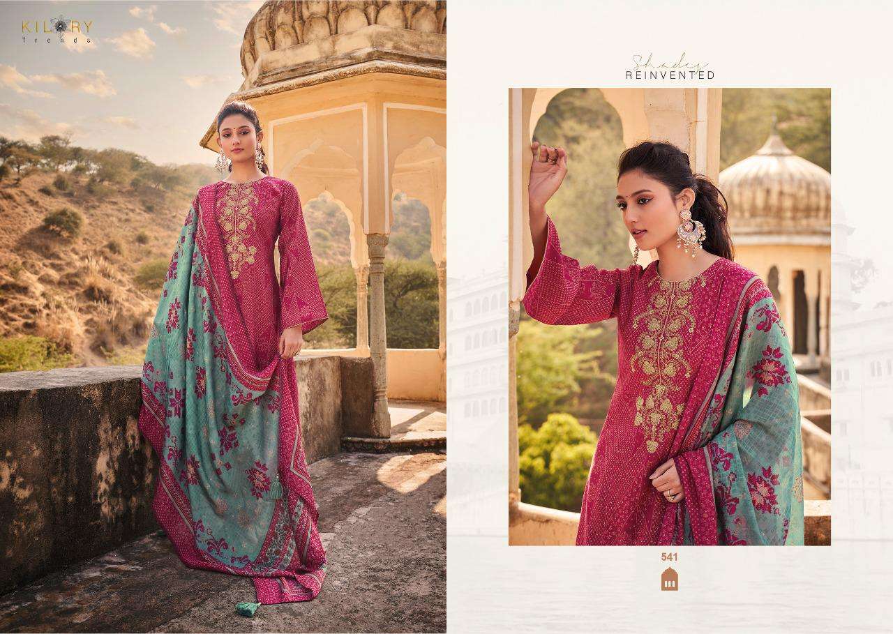 kilory trends silk of bandhej 541-548 series fancy designer salwar kameez at best price surat 