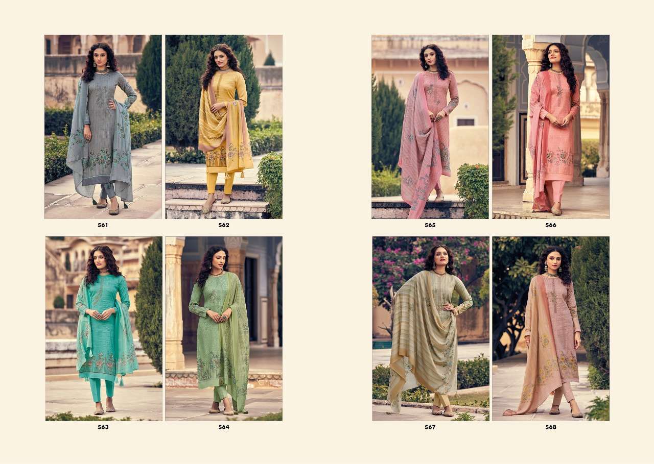 kilory trends summer slub 561-568 series unstitched designer salwar kameez exporter surat 
