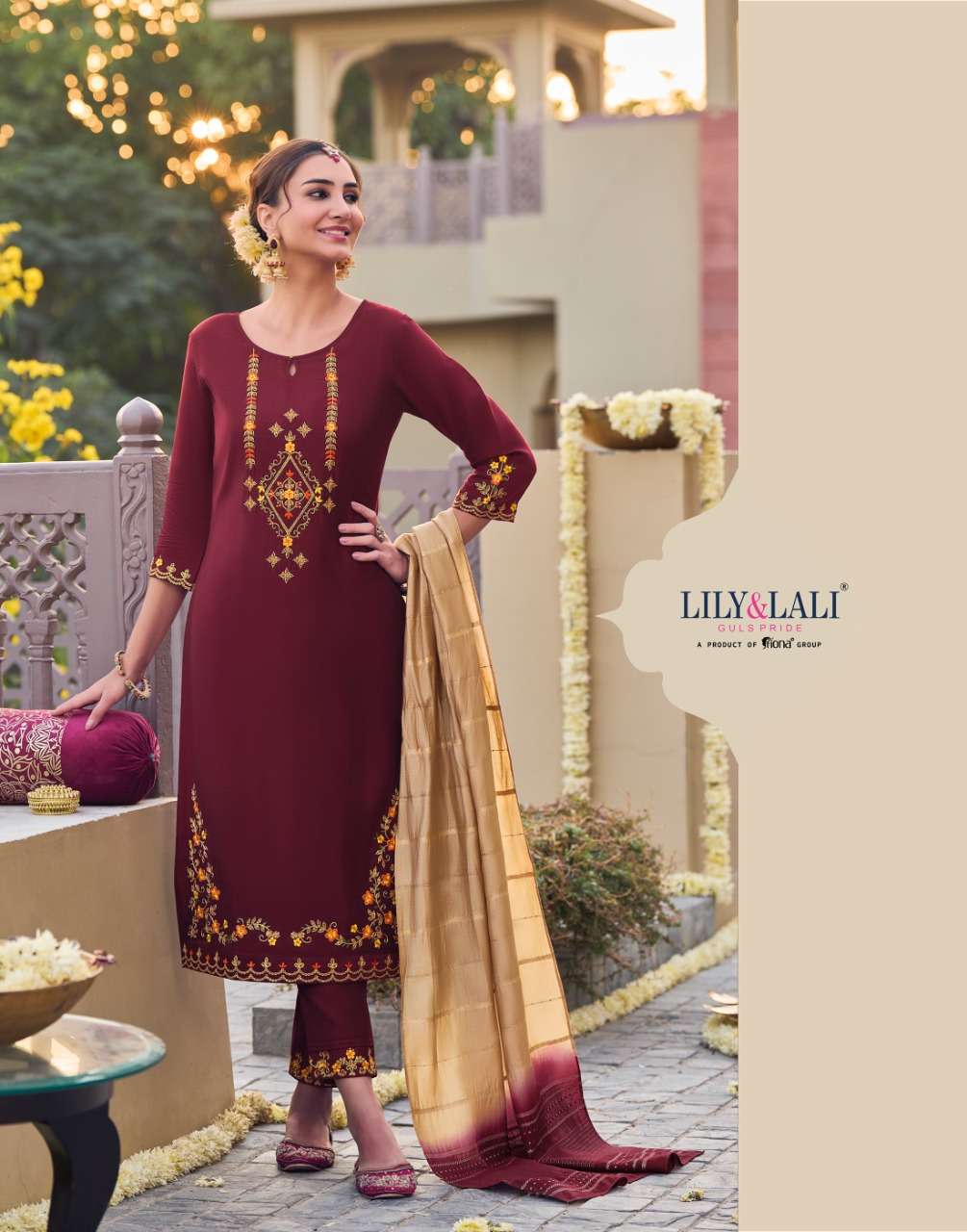 lily and lali gulnaaz 10701-10706 series fancy designer top botton with dupatta set new catalogue 