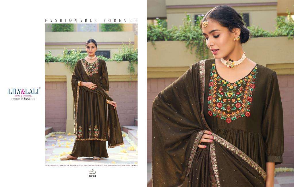 lily&lali aafreen 10601-10606 series exclusive designer party wear dress collection online surat 