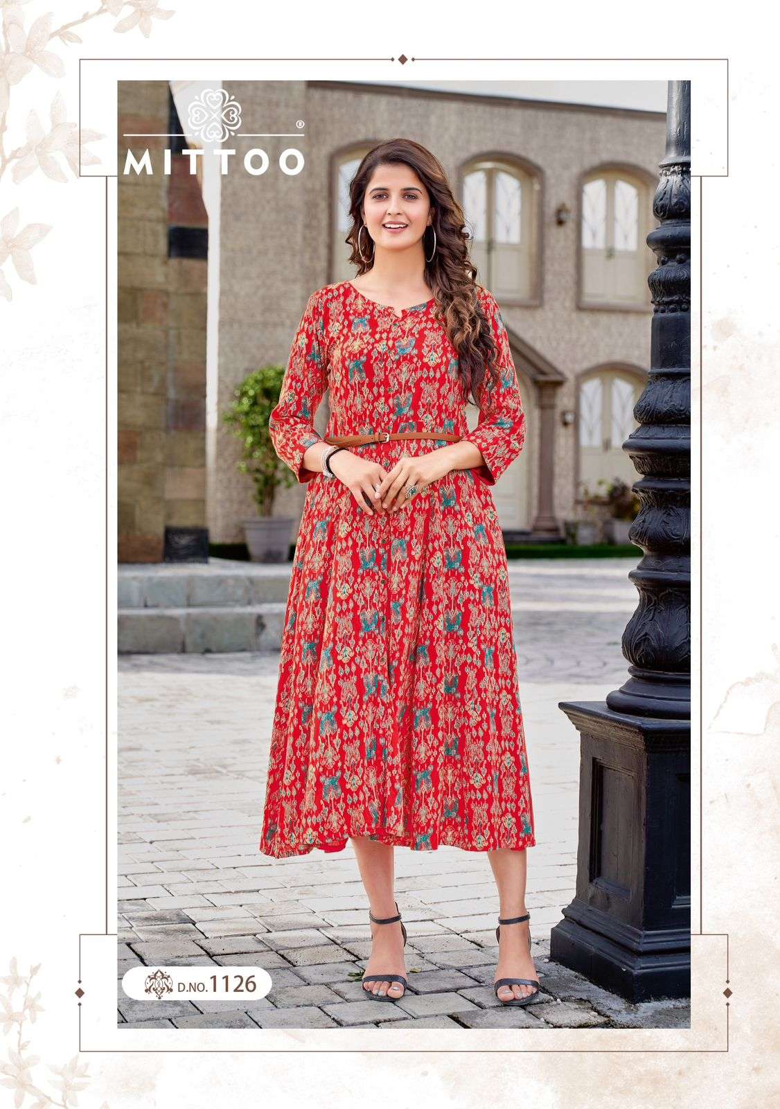 mittoo belt vol-11 1124-1129 series trendy designer kurti catalogue online supplier surat