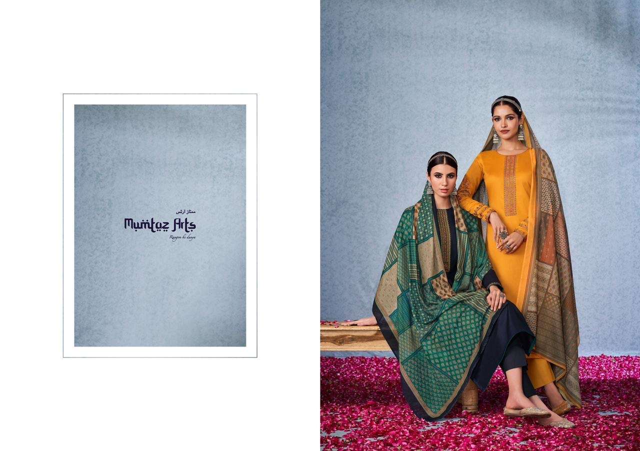 mumtaz arts ehsaas 1001-1007 series indian designer salwar kameez manufacturer surat 