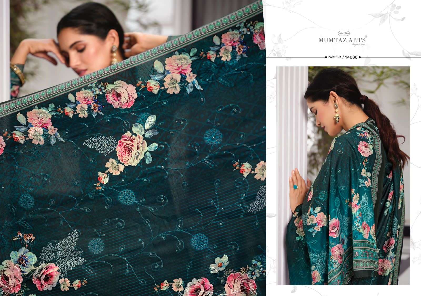 mumtaz arts zareena 14001-14008 series exclusive designer salwar kameez online dealer surat 