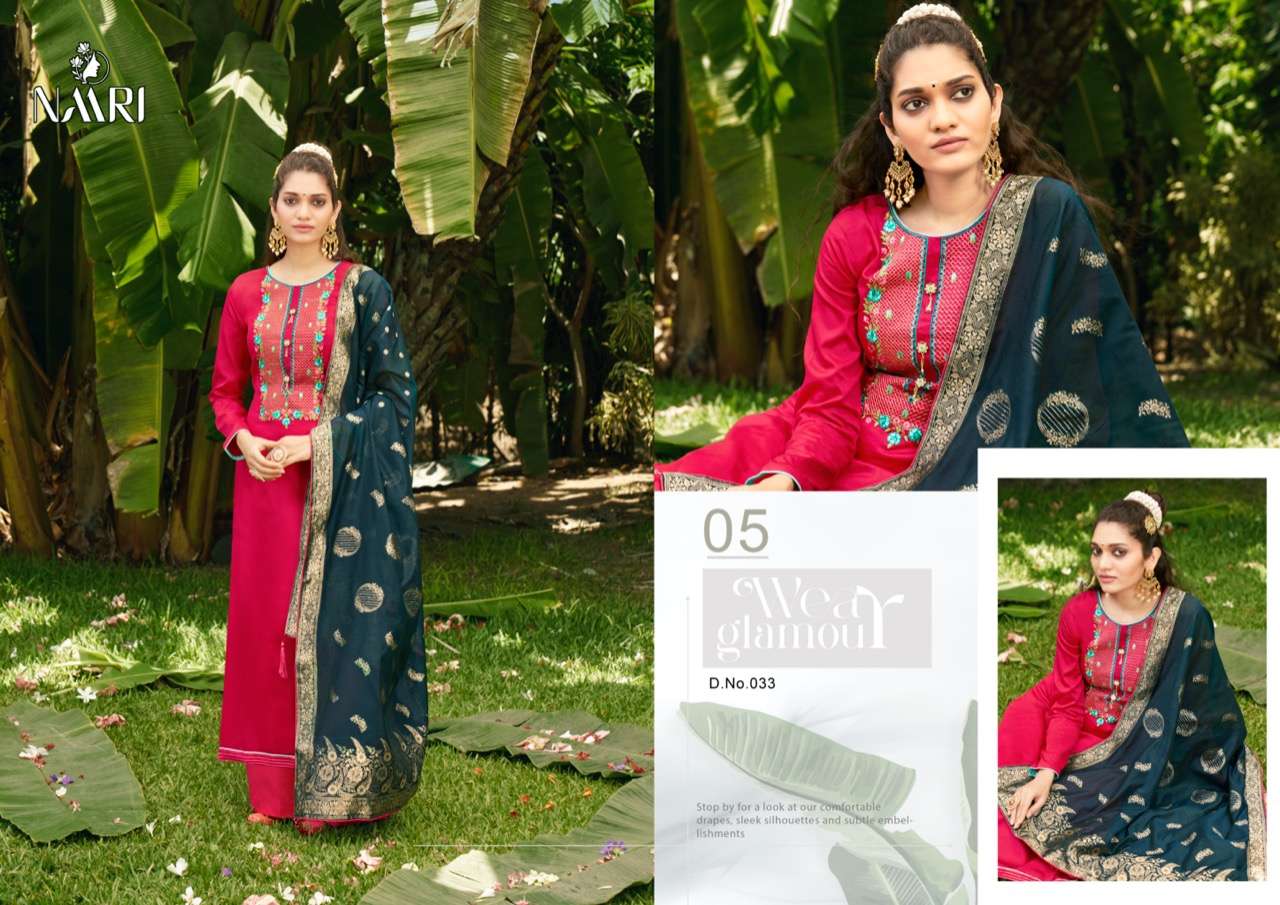 naari gairim 031-035 series parampara silk designer salwar kameez online exporter surat 