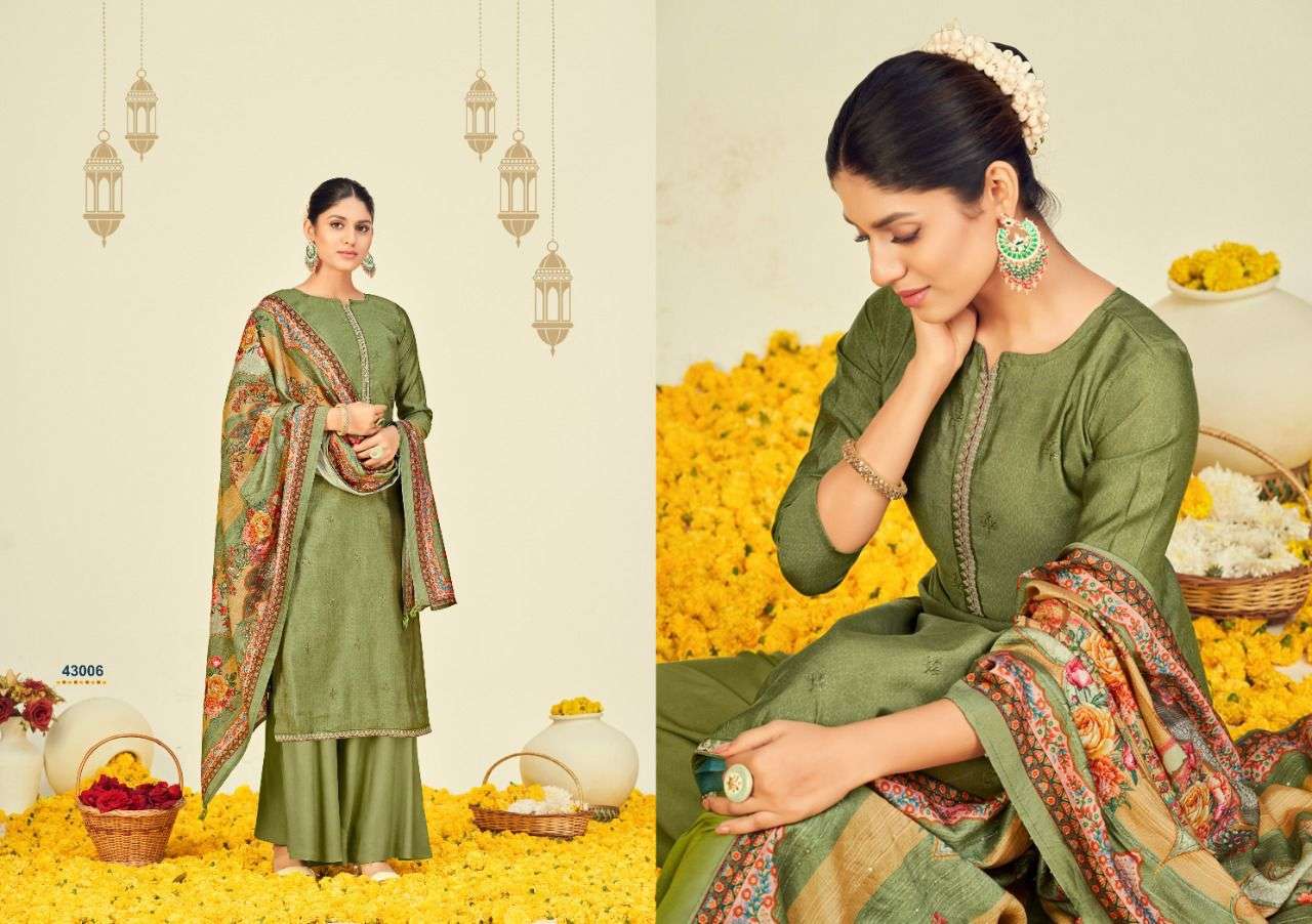 nishant fashion afsana silk 43001-43006 series exclusive designer indian salwar suits new catalogue collection