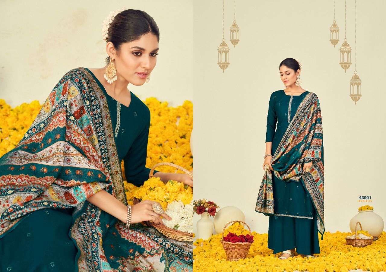 nishant fashion afsana silk 43001-43006 series exclusive designer indian salwar suits new catalogue collection
