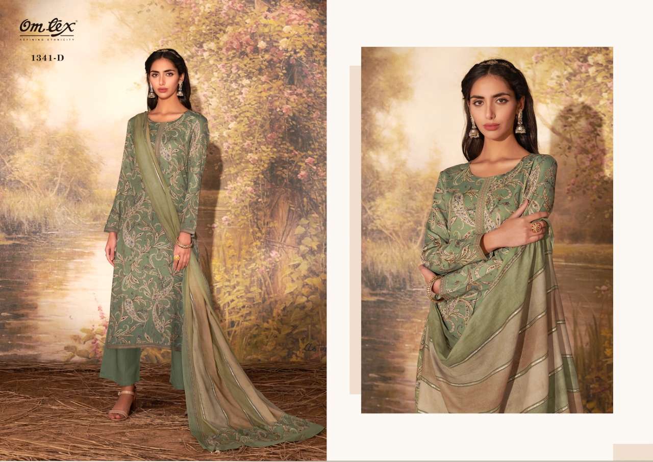 om tex flory 1341 series indian designer salwar kameez wholesale price surat 