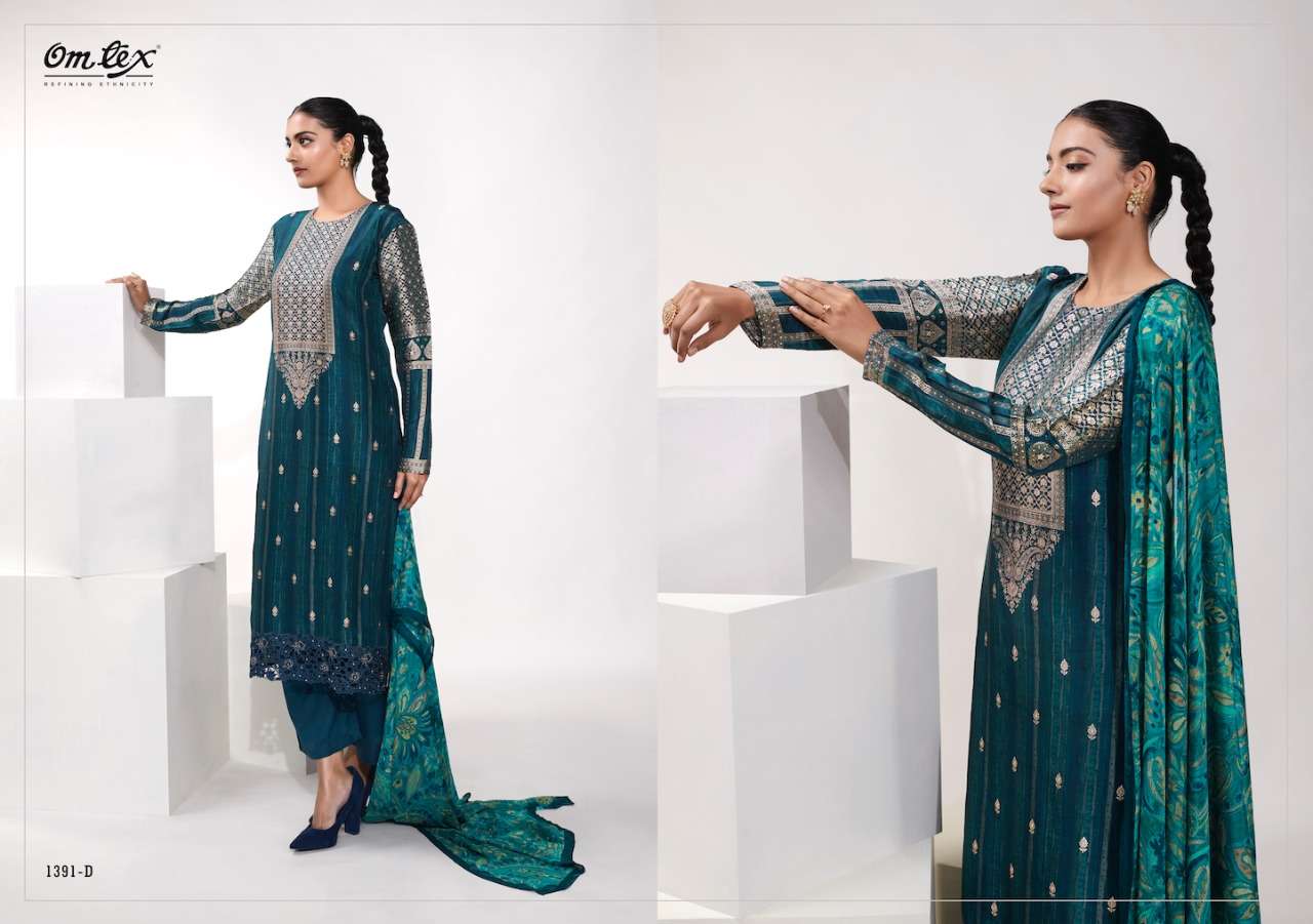 om tex scarlet 1391 series stylish designer salwar kameez online at best price surat