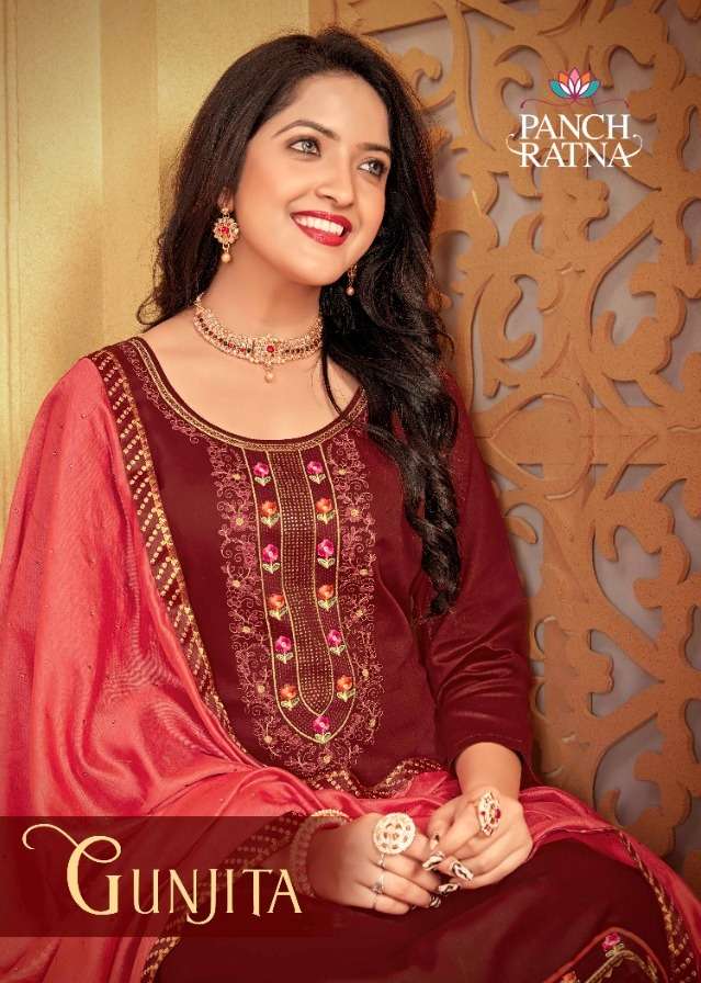 panch ratna gunjita 15001-15005 series stylish designer salwar kameez surat