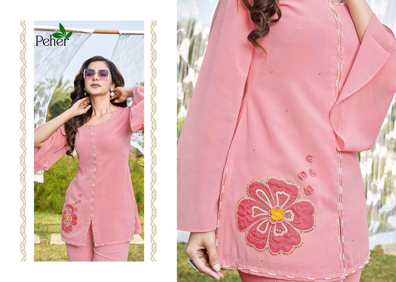 peher desi girl 1032-1036 series fancy look designer kurtis lates catalogue surat 