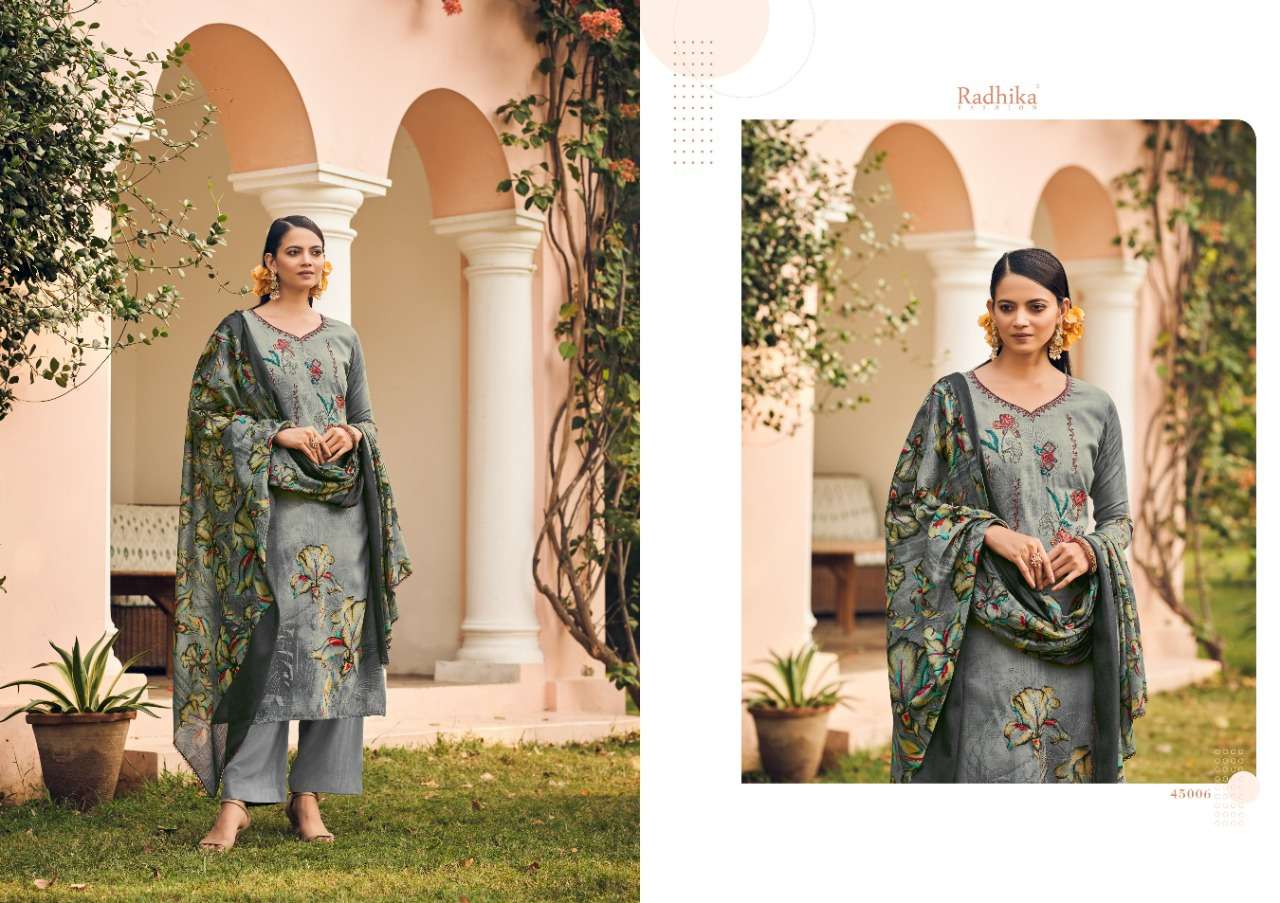 radhika fashion mussaret vol-20 45001-45008 series designer printed with work salwar kameez latest collection surat 