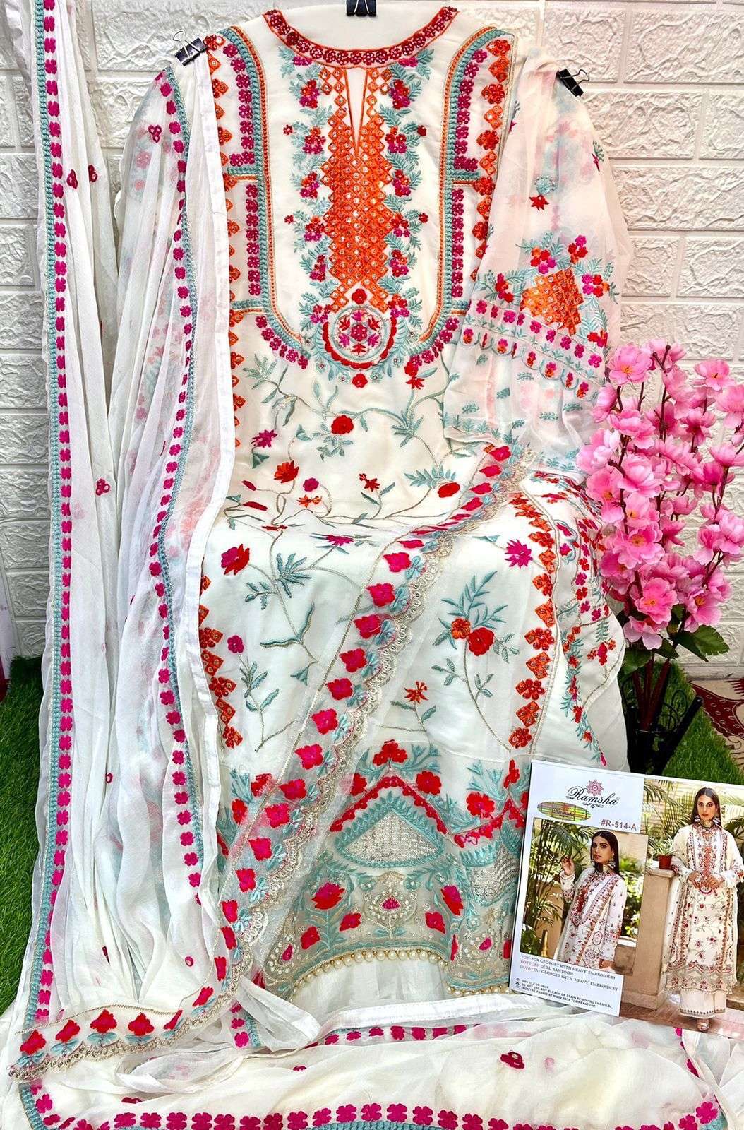 ramsha 514 series bridal look designer pakistani salwar suits wholesaler in surat 