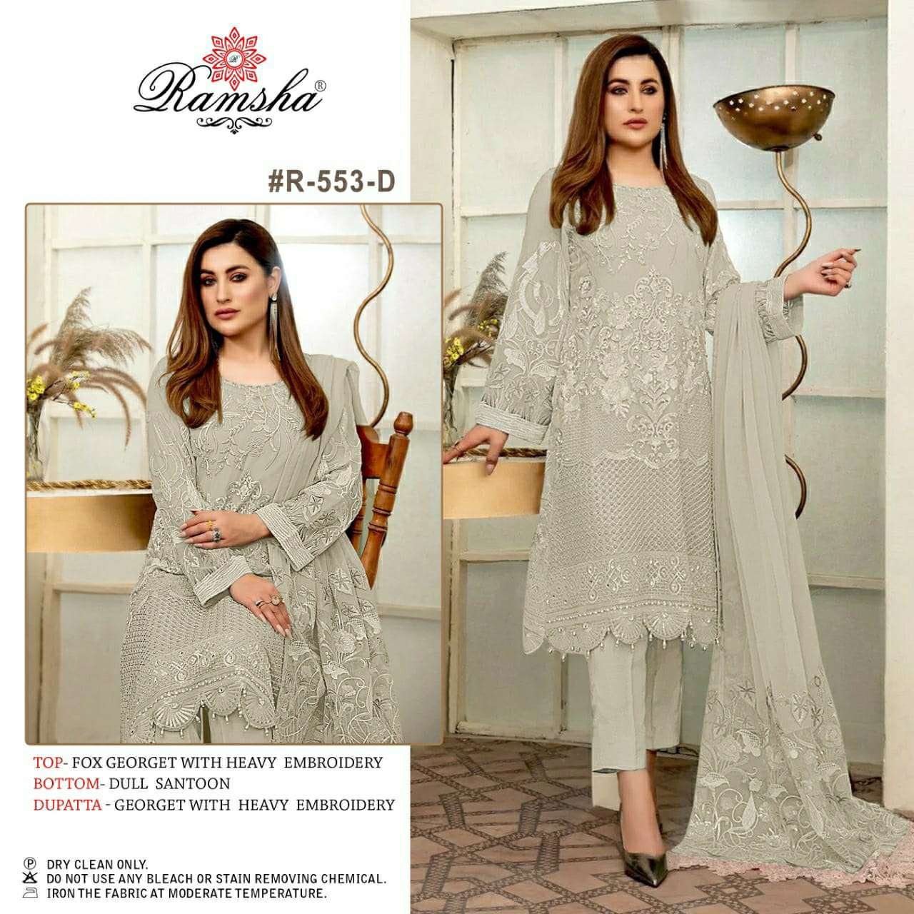 ramsha 553 light nx stylish designer pakistani salwar suits wholesale price surat 
