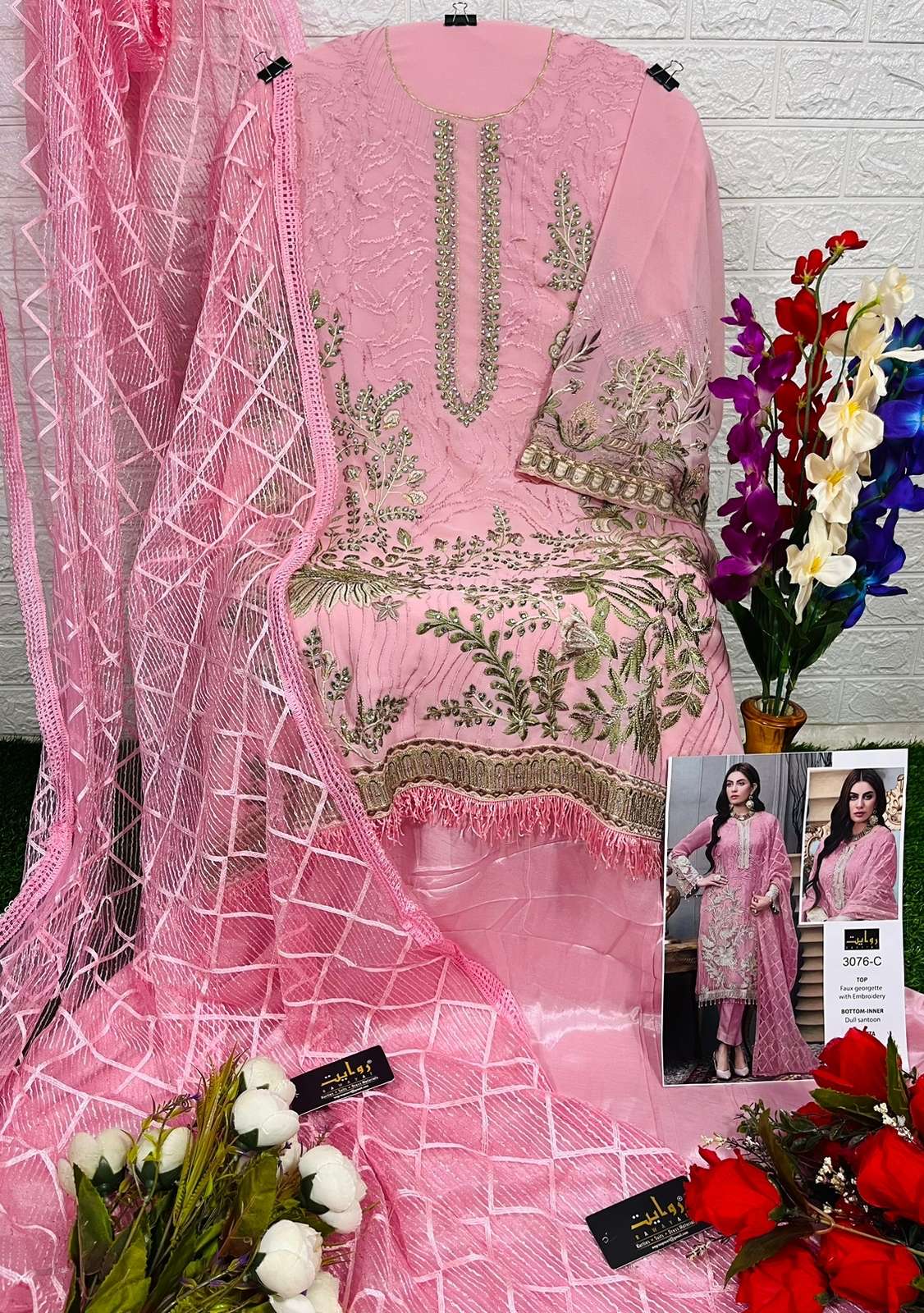 rawayat agha noor vol-3 3076 series attractive look designer pakistani salwar suits in india 