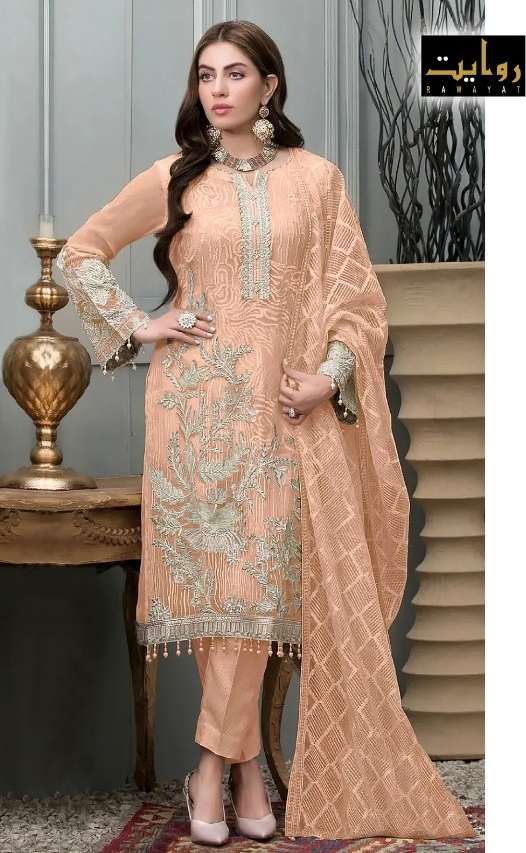 rawayat agha noor vol-3 3076 series attractive look designer pakistani salwar suits in india 