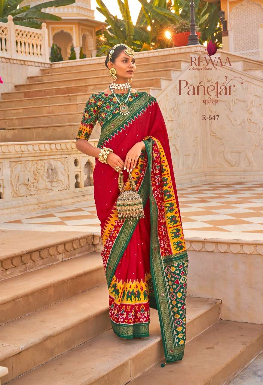 rewaa panetar 646-654 series exclusive designer sarees new catalogue online wholesale price surat 