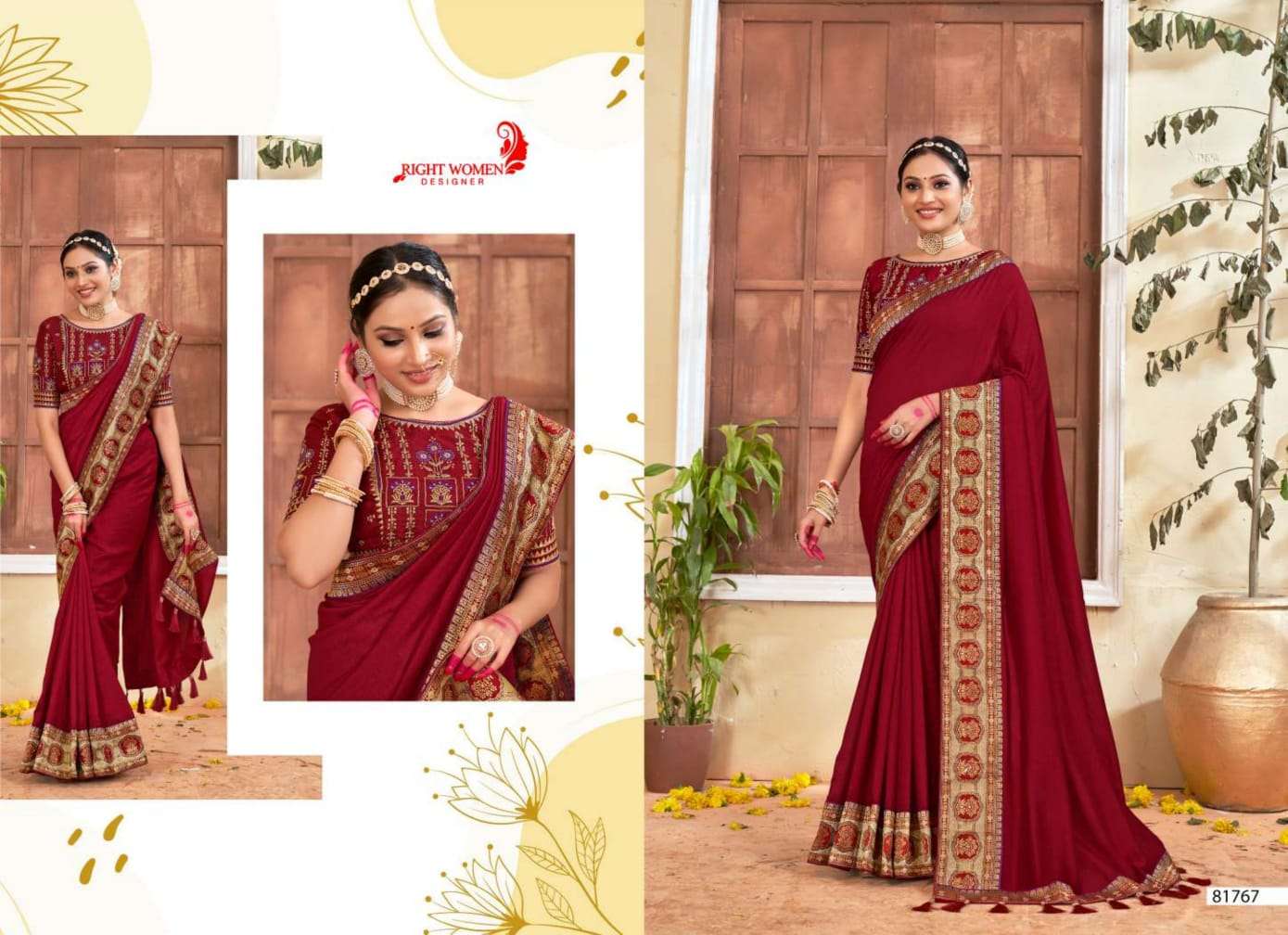 right women designer garima 18761-81768 series stylish designer sarees wholesaler surat