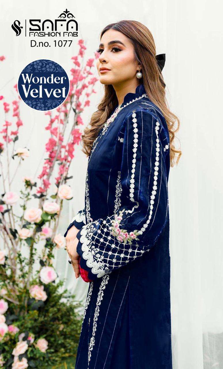 safa fashion fab 1077 series classy look designer pakistani salwar suits surat