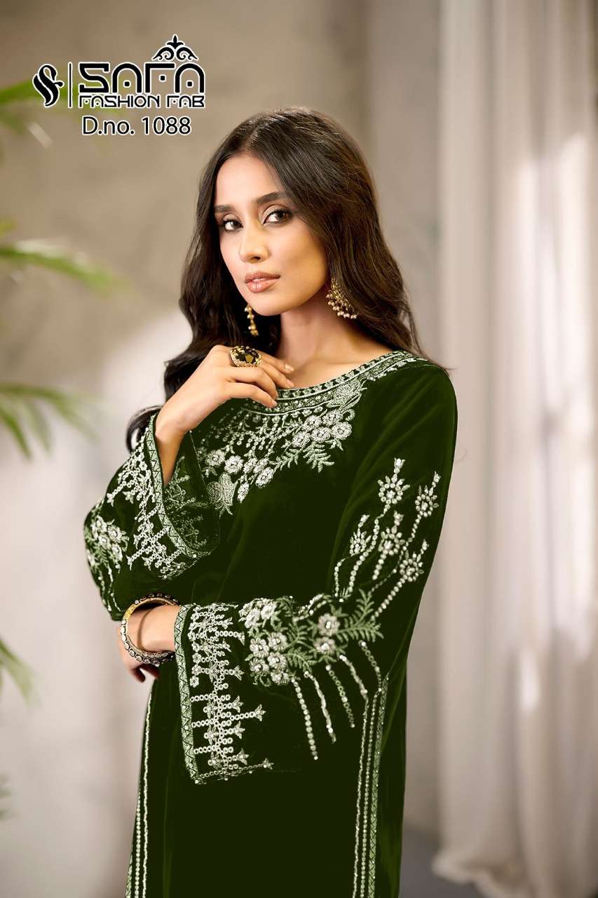 safa fashion fab 1088 series readymade designer pakistani salwar kameez online exporter surat 