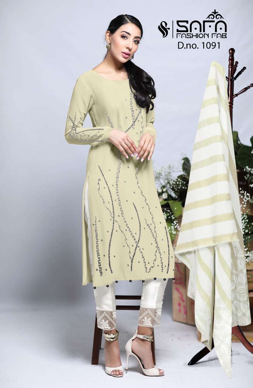 safa fashion fab 1091 series luxurious pakistani salwar kameez online supplier surat