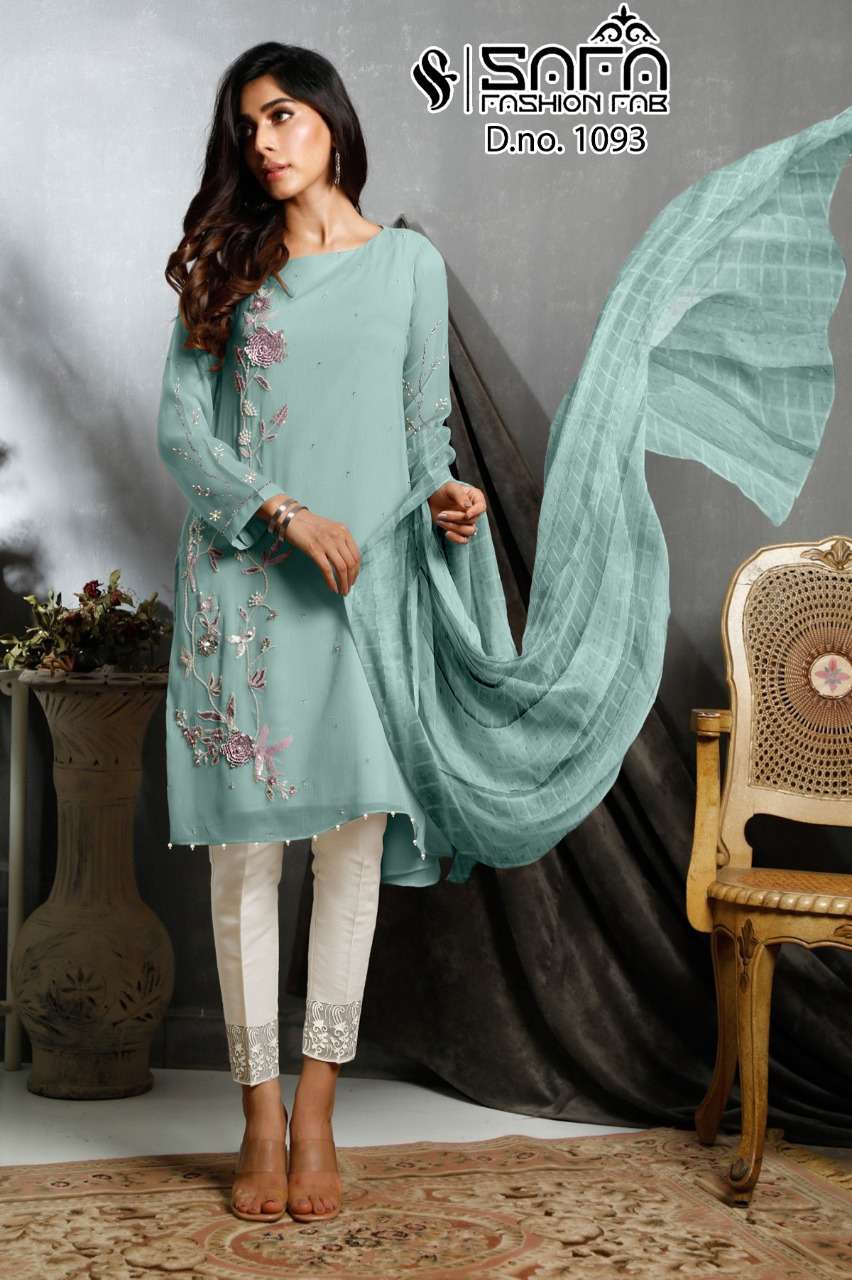  safa fashion fab 1093 series stylish designer pakistani salwar kameez wholesaler surat