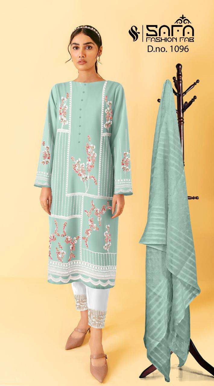 safa fashion fab 1096 series readymade designer pakistani salwar suits manufacturer surat 