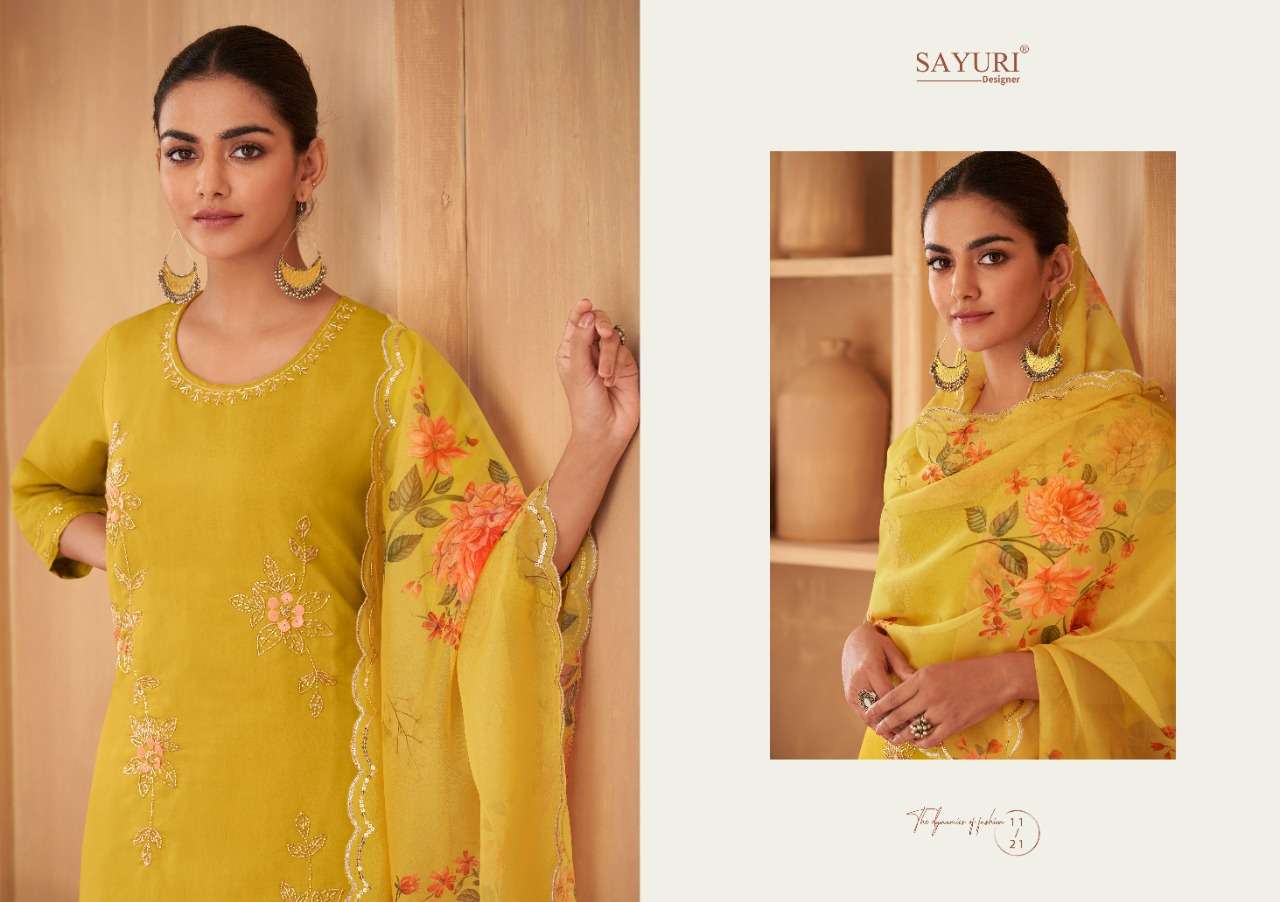 sayuri designer saffron 1117-1122 series exclusive designer salwar kameez wholesale price surat 