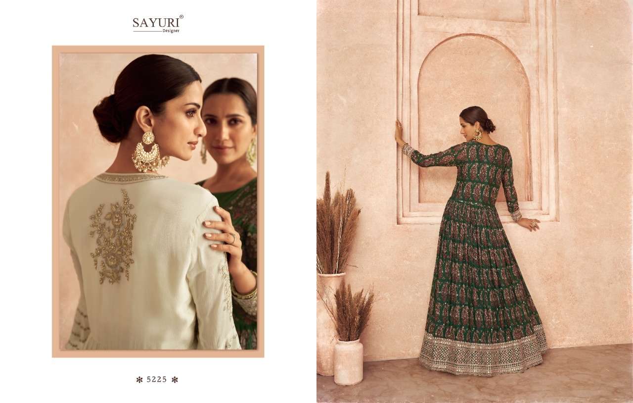 sayuri designer threads 5225-5228 series fancy designer gown party wear collection 2023 