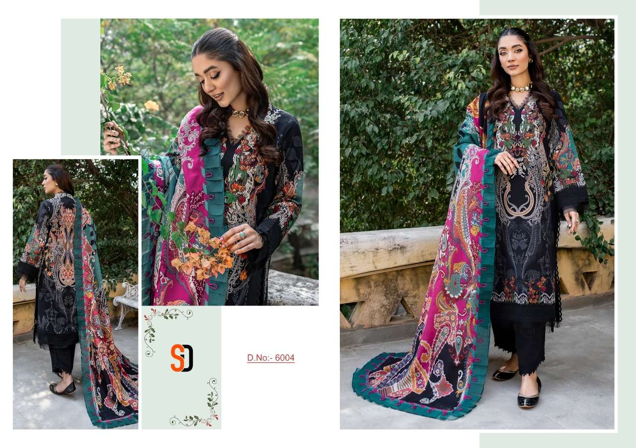 shraddha designer firdous vol-6 6001-6004 series pakistani salwar kameez online supplier surat 