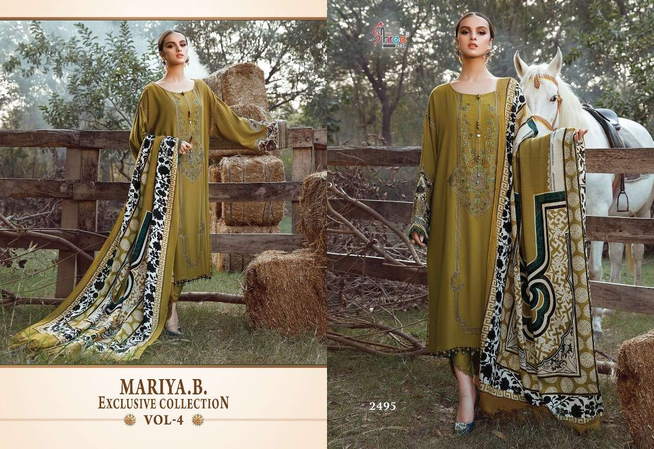 shree fabs maria b vol-4 2491-2498 series fancy designer pakistani salwar kameez online supplier surat