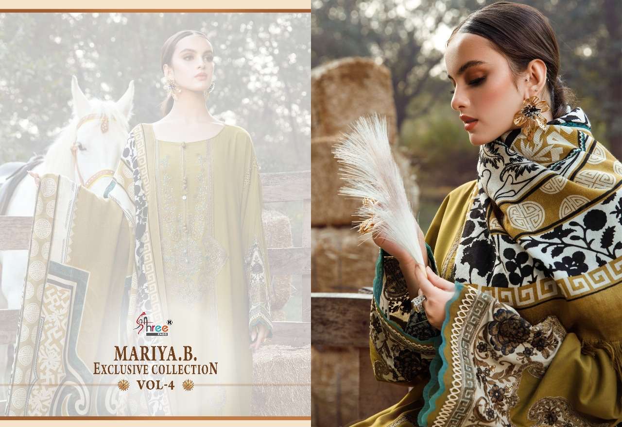 shree fabs maria b vol-4 2491-2498 series fancy designer pakistani salwar kameez wholesaler surat